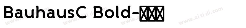 BauhausC Bold字体转换